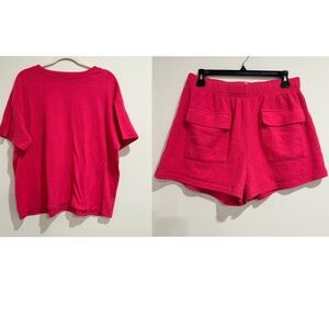 Women's Hot Pink Matching Lounge Set